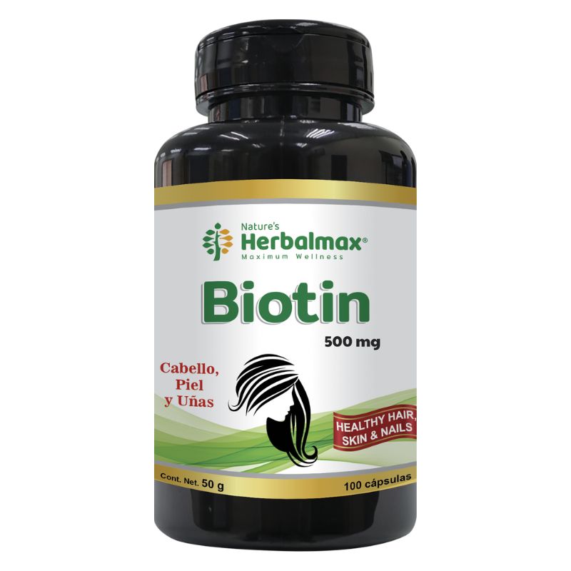 BIOTIN CAPSULAS 500 mg ENVASE X 100