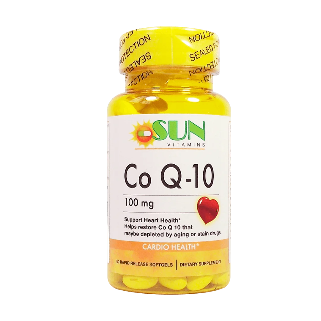 Co Q-10 Coenzima 100mg Softgels X60 Sun Vitamins